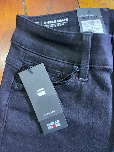 G-STAR Shape Hi Skinny 'Black'