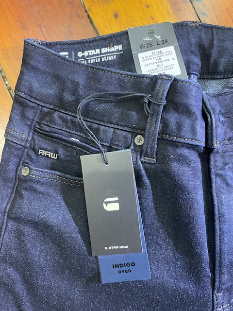 G-STAR Shape Hi Skinny 'Deep Blue'
