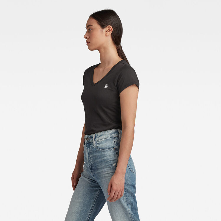 G-STAR W's Eyben Slim V Tee 'Black'