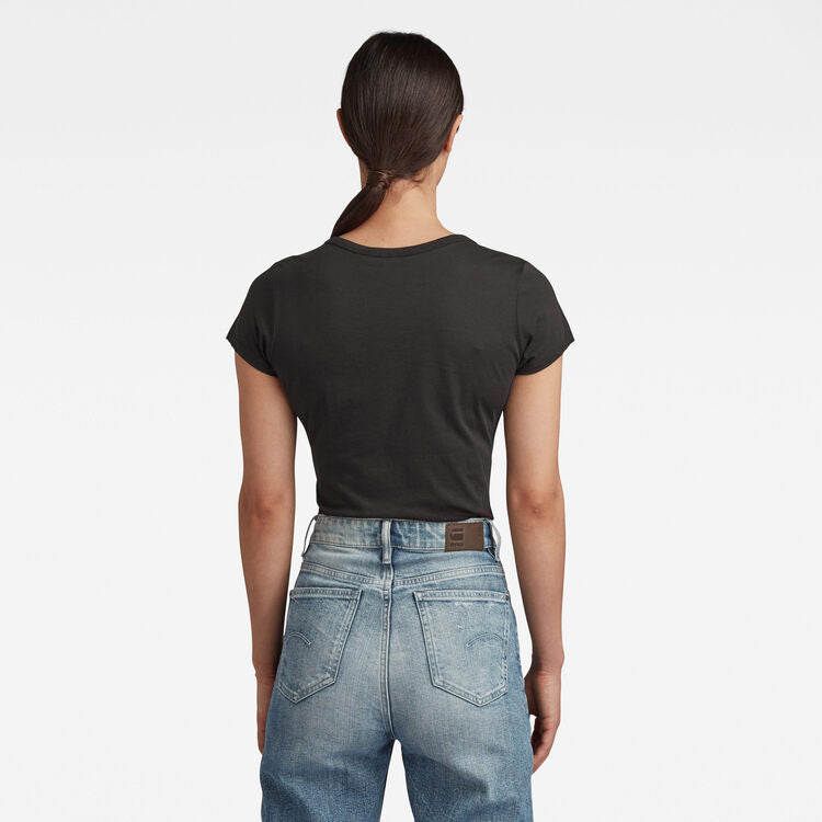 G-STAR W's Eyben Slim V Tee 'Black'