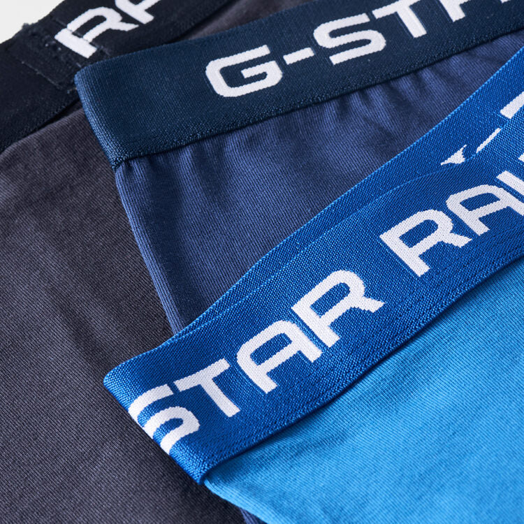 G-STAR Classic Trunks 3 Pack ‘Blue pack’