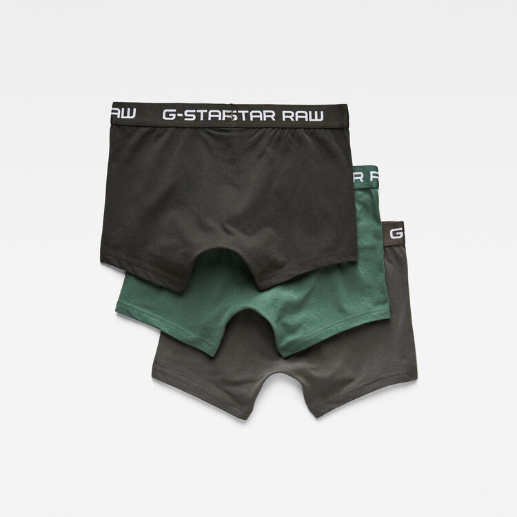 G-STAR Classic Trunks 3 Pack ‘Green pack’