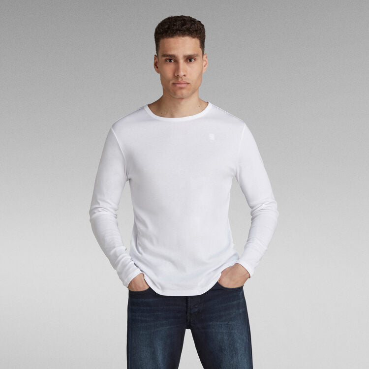 G-STAR Base Long Sleeve T-Shirt 'White'