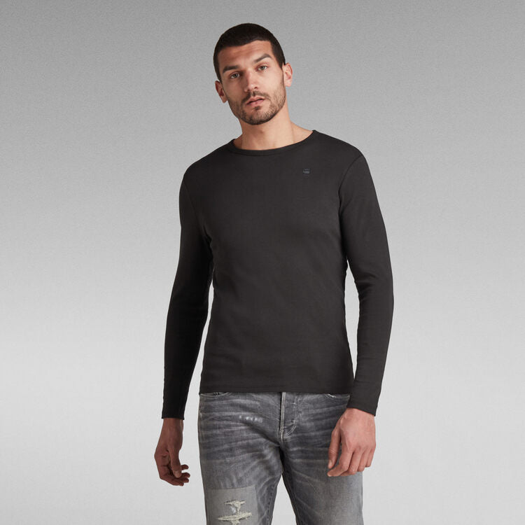 G-STAR Base Long Sleeve T-Shirt 'Black'