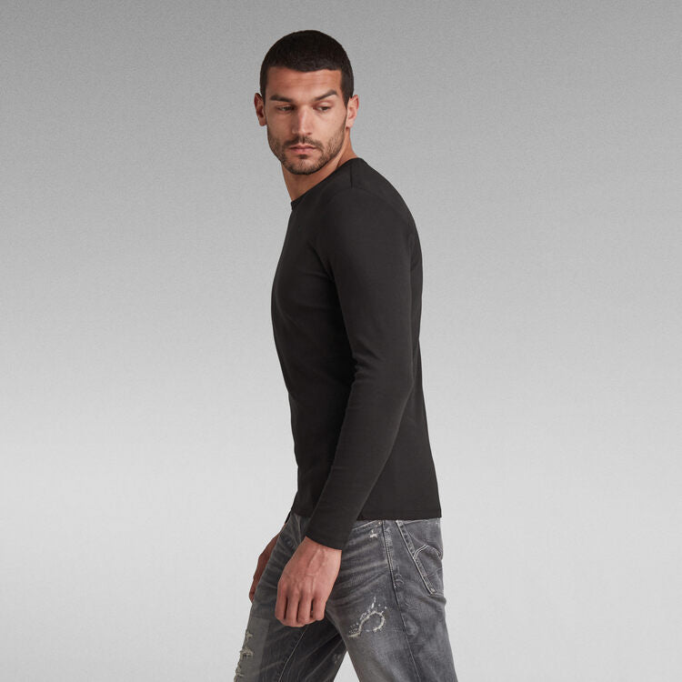 G-STAR Base Long Sleeve T-Shirt 'Black'