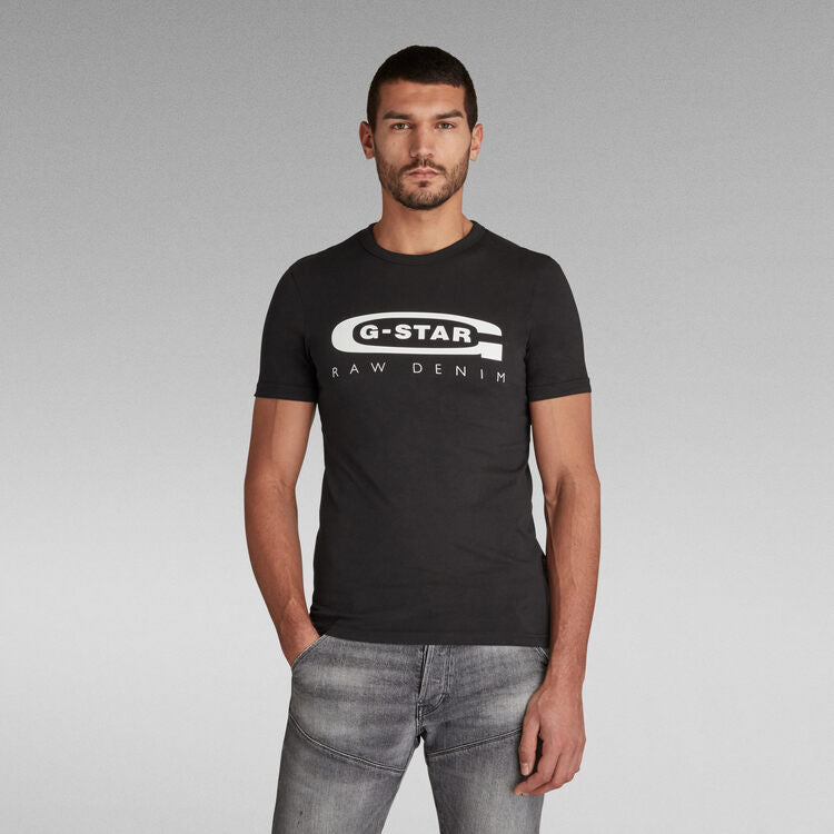 G-STAR Graphic Slim Tee 'Black'