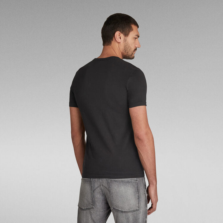 G-STAR Graphic Slim Tee 'Black'