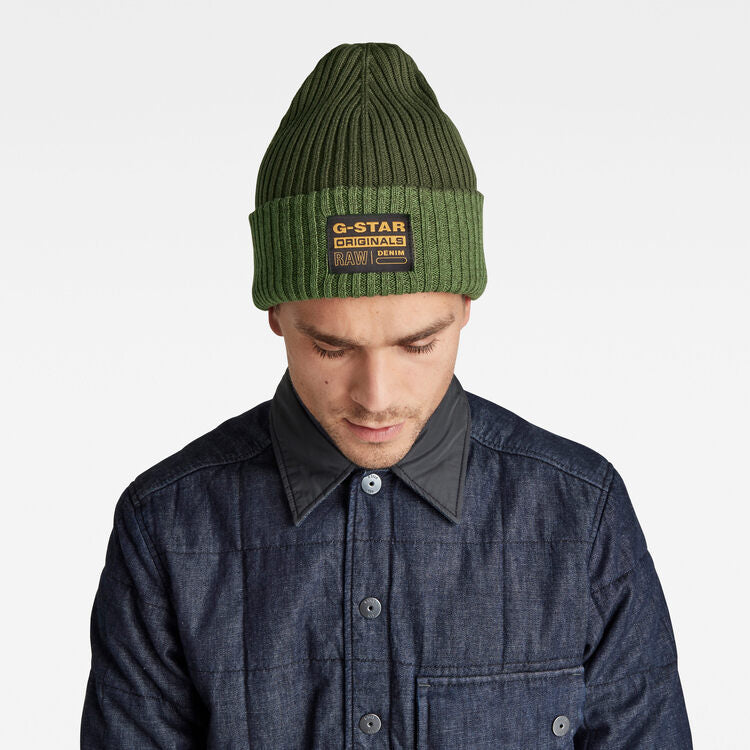 G-STAR Vaan Reversible Beanie 'Forest/Olive'