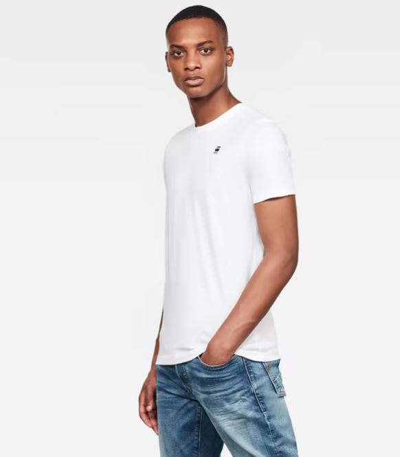 G-STAR Premium Slim Tee Crew Neck 'White'