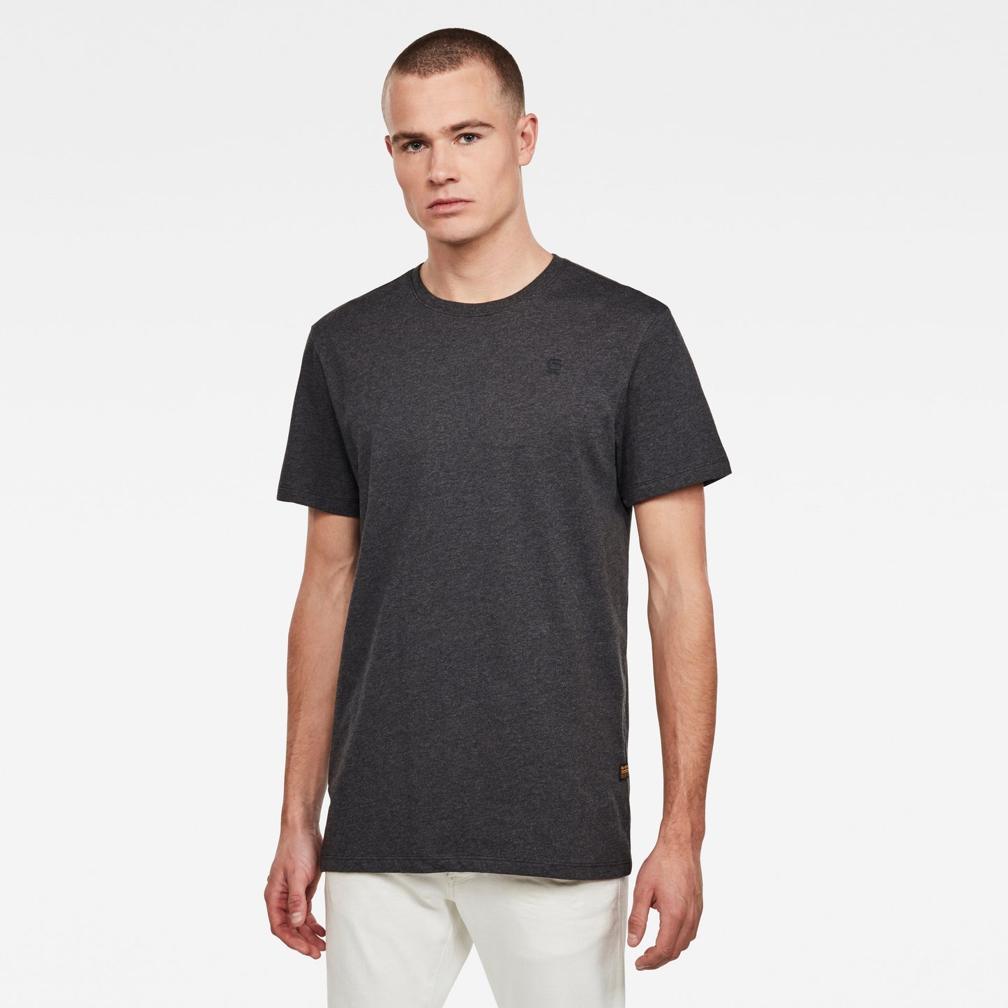G-STAR Base Jersey Tee 'Black Heather'