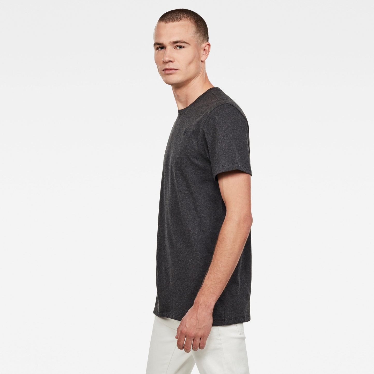 G-STAR Base Jersey Tee 'Black Heather'