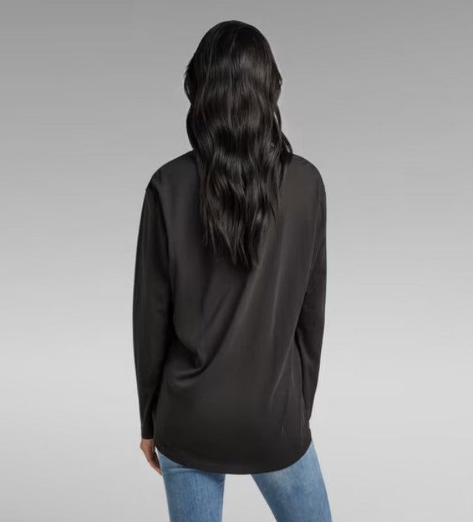G-STAR Lash Fem Loose Long Sleeve 'Dark Black'