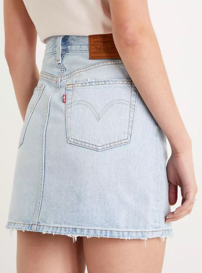 LEVI'S Deconstructed Iconic Skirt 'Chk ya Later'