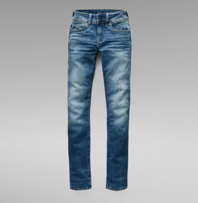 G-STAR Midge Saddle Straight ‘Med Indigo’