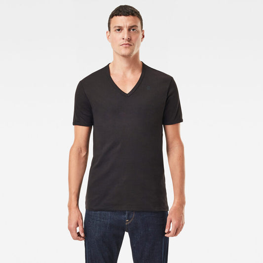 G-STAR Premium Slim Tee V Neck 'Black'