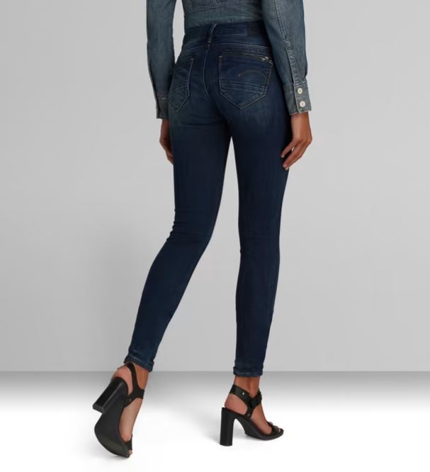 G-STAR Midge Zip Skinny 'Dark Aged'