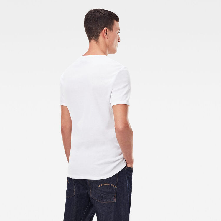 G-STAR Slim Fit Plain Tee 'White'