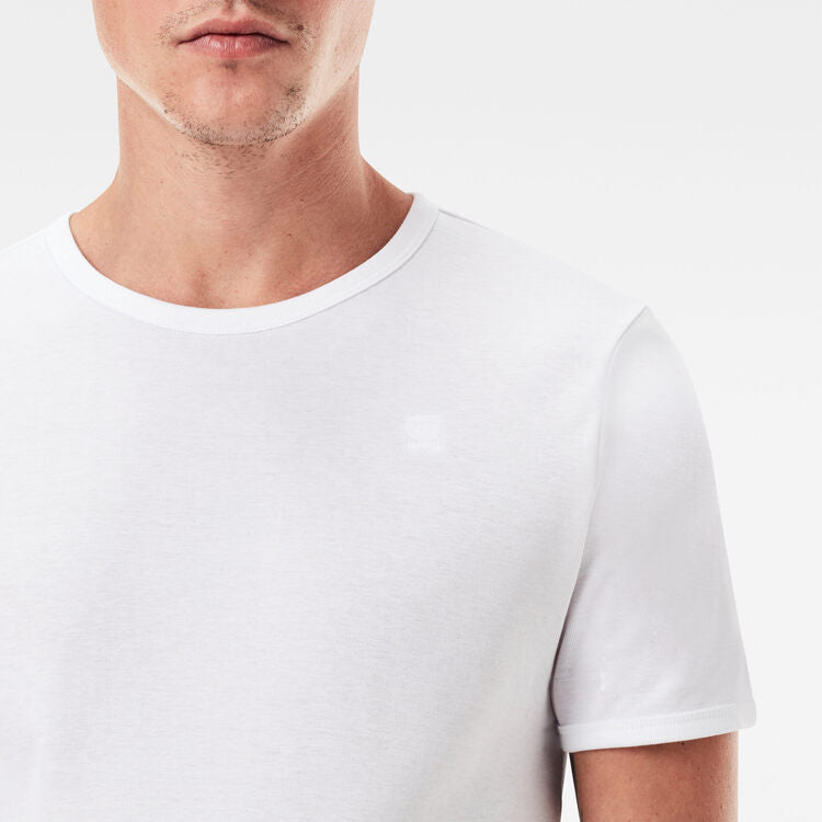G-STAR Slim Fit Plain Tee 'White'