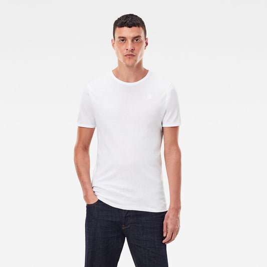 G-STAR Slim Fit Plain Tee 'White'