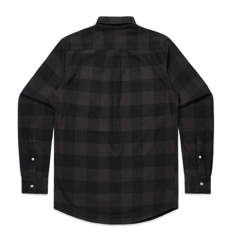 ROUTE 66 Men's Flannel Check Shirt 'Coal'