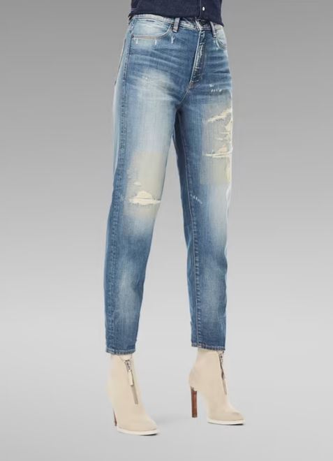 G-STAR Janeh Ultra High Mom Ankle Jeans 'Vintage'