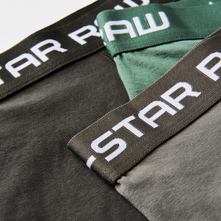 G-STAR Classic Trunks 3 Pack ‘Green pack’