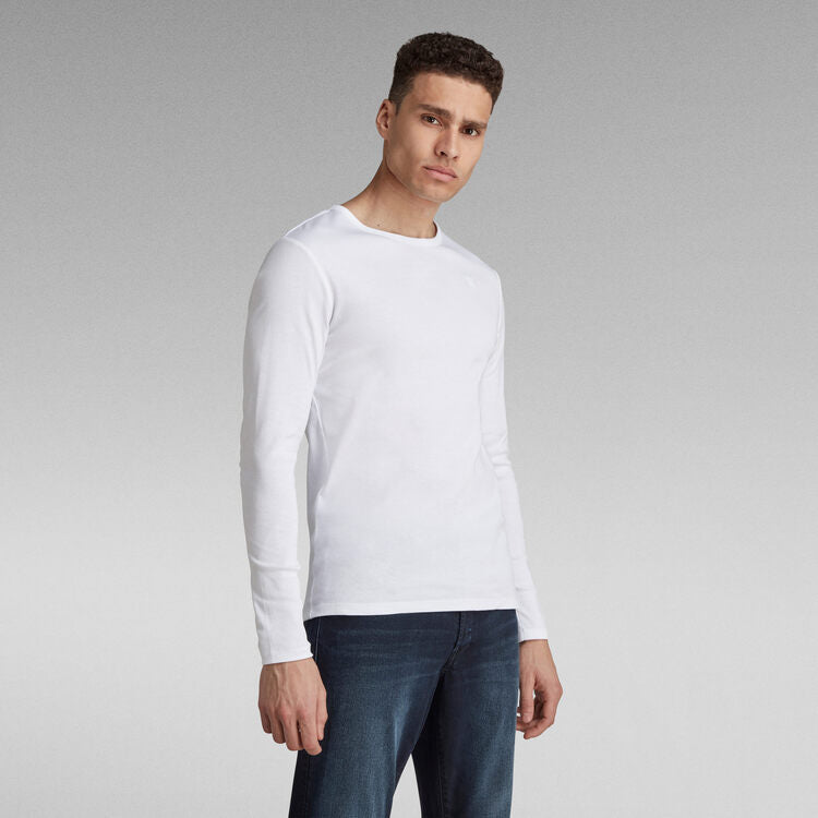 G-STAR Base Long Sleeve T-Shirt 'White'