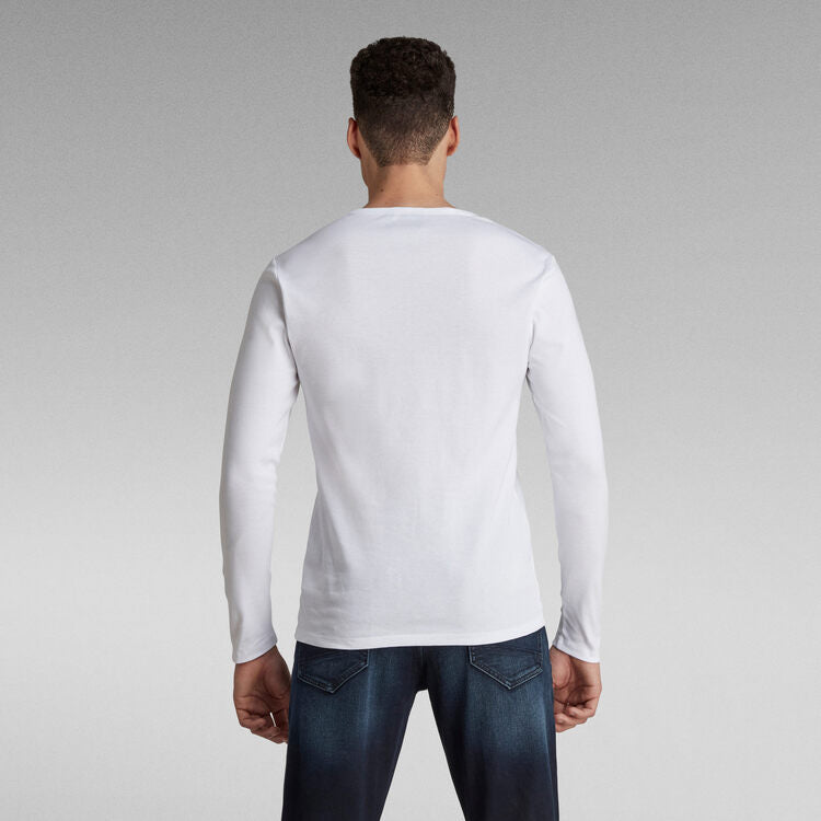 G-STAR Base Long Sleeve T-Shirt 'White'