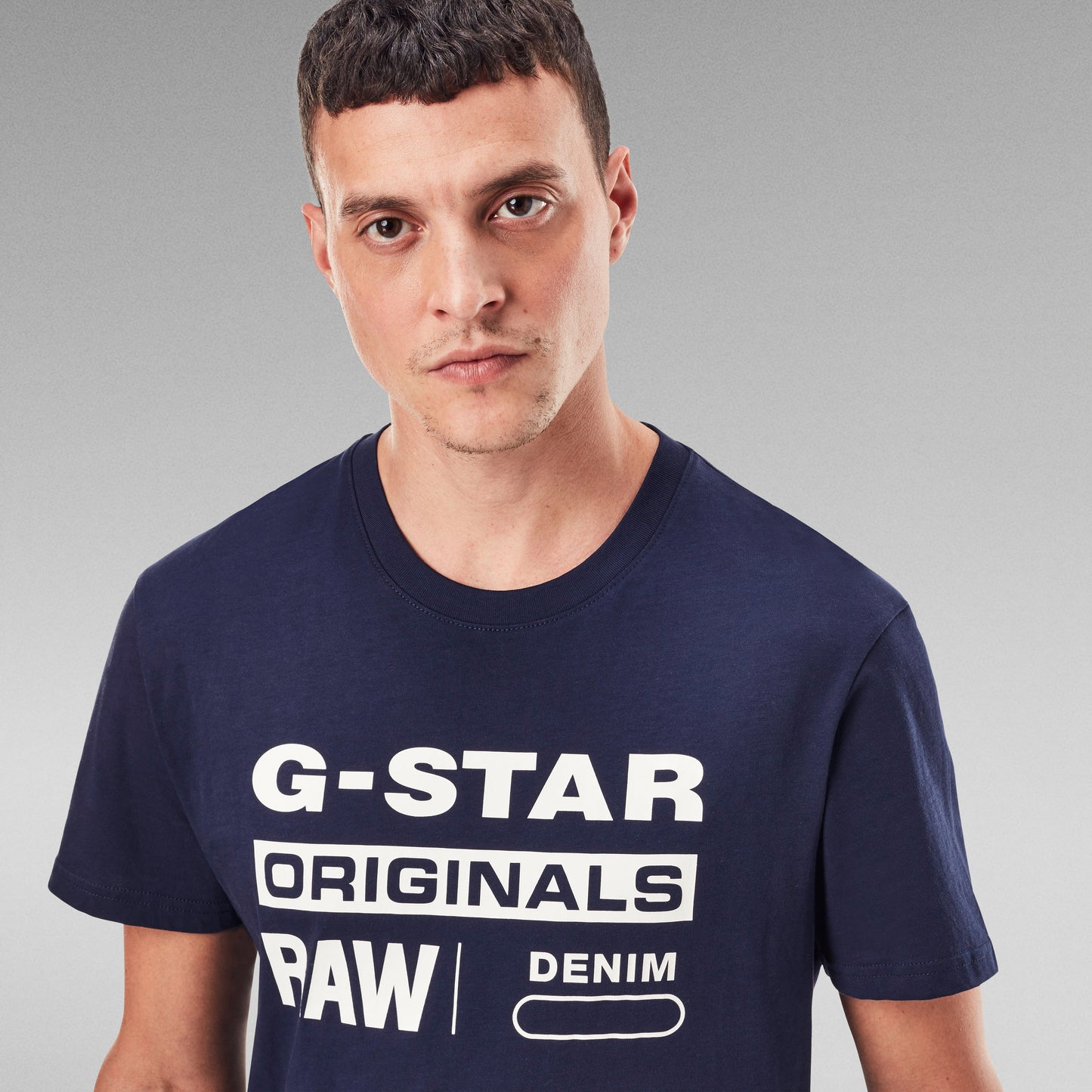 G-STAR Graphic 8 Tee 'Sartho Blue'