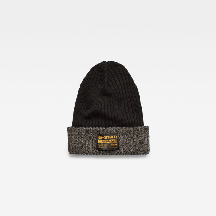 G-STAR Vaan Reversible Beanie 'Black/Grey'