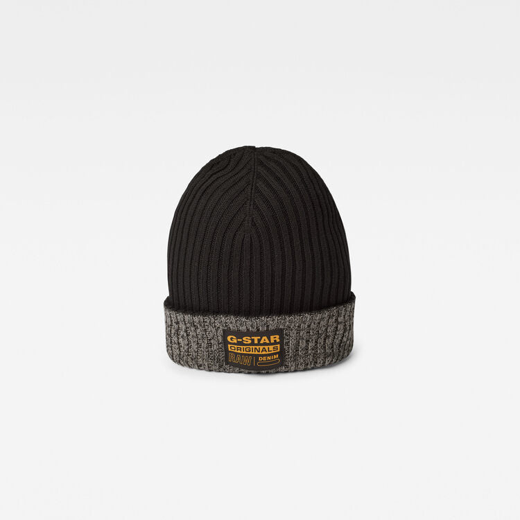 G-STAR Vaan Reversible Beanie 'Black/Grey'