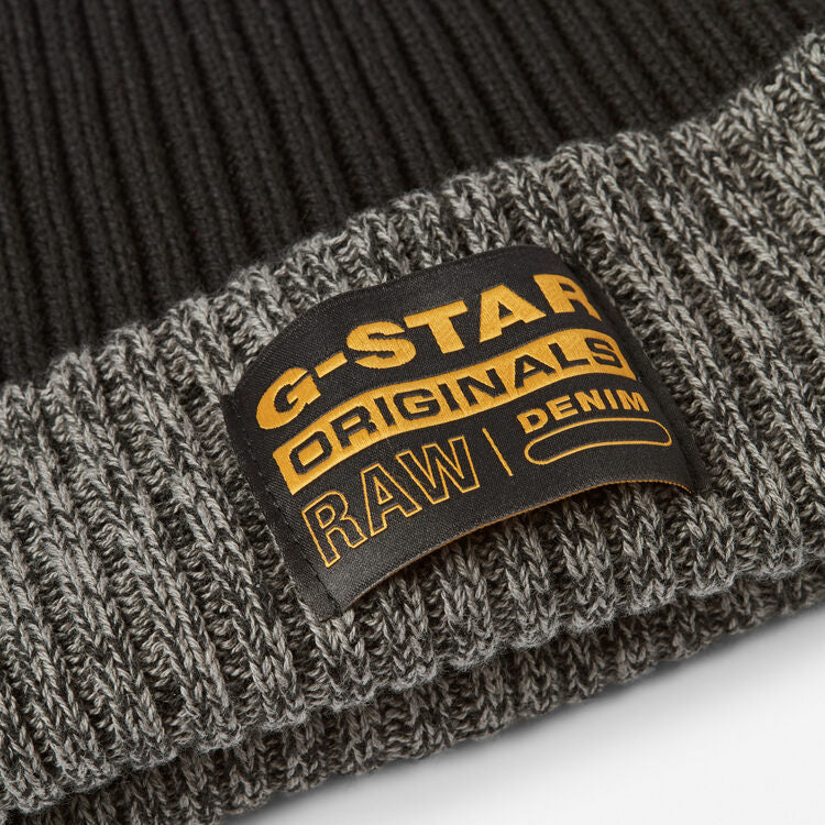 G-STAR Vaan Reversible Beanie 'Black/Grey'