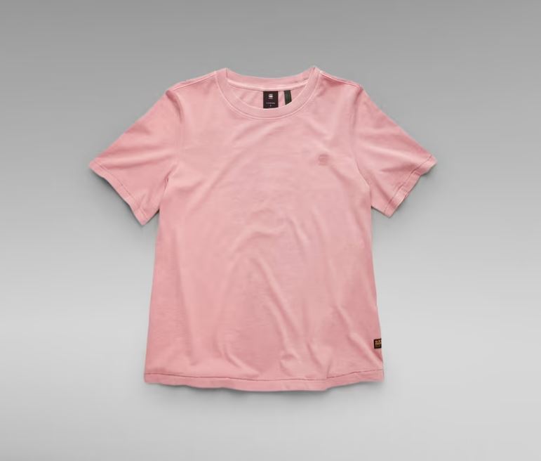 G-STAR Regular Fit Tee Overdyed 'Dusty Rose'
