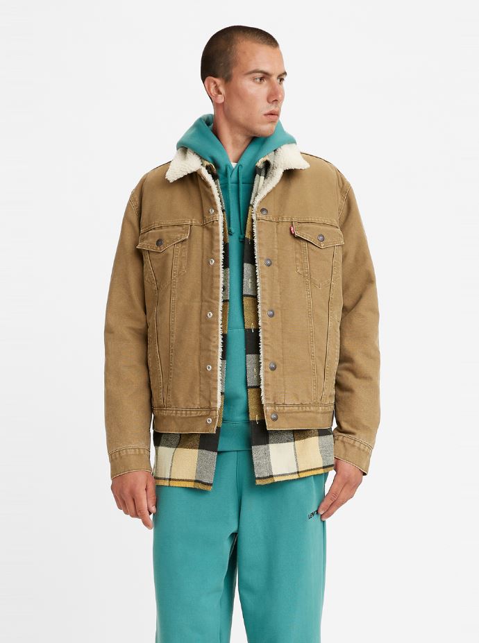 LEVI'S M's Sherpa Trucker Jacket 'Cougar'