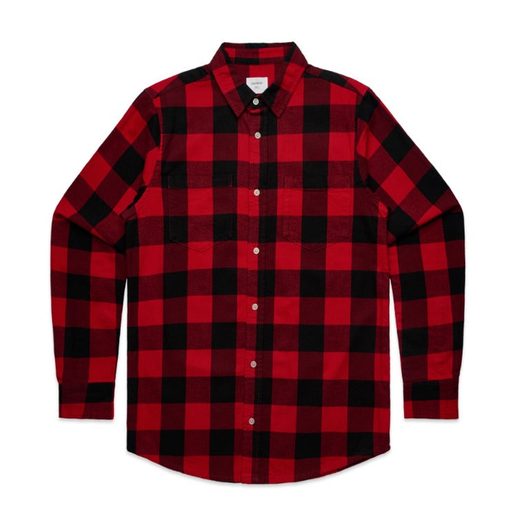 ROUTE 66 Men's Flannel Check Shirt 'Red '