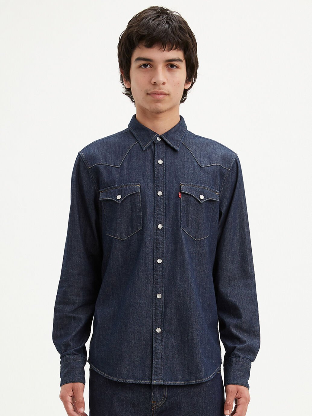 LEVI’S Barstow Denim Western Shirt ‘Rinse’ – Route66.co.nz