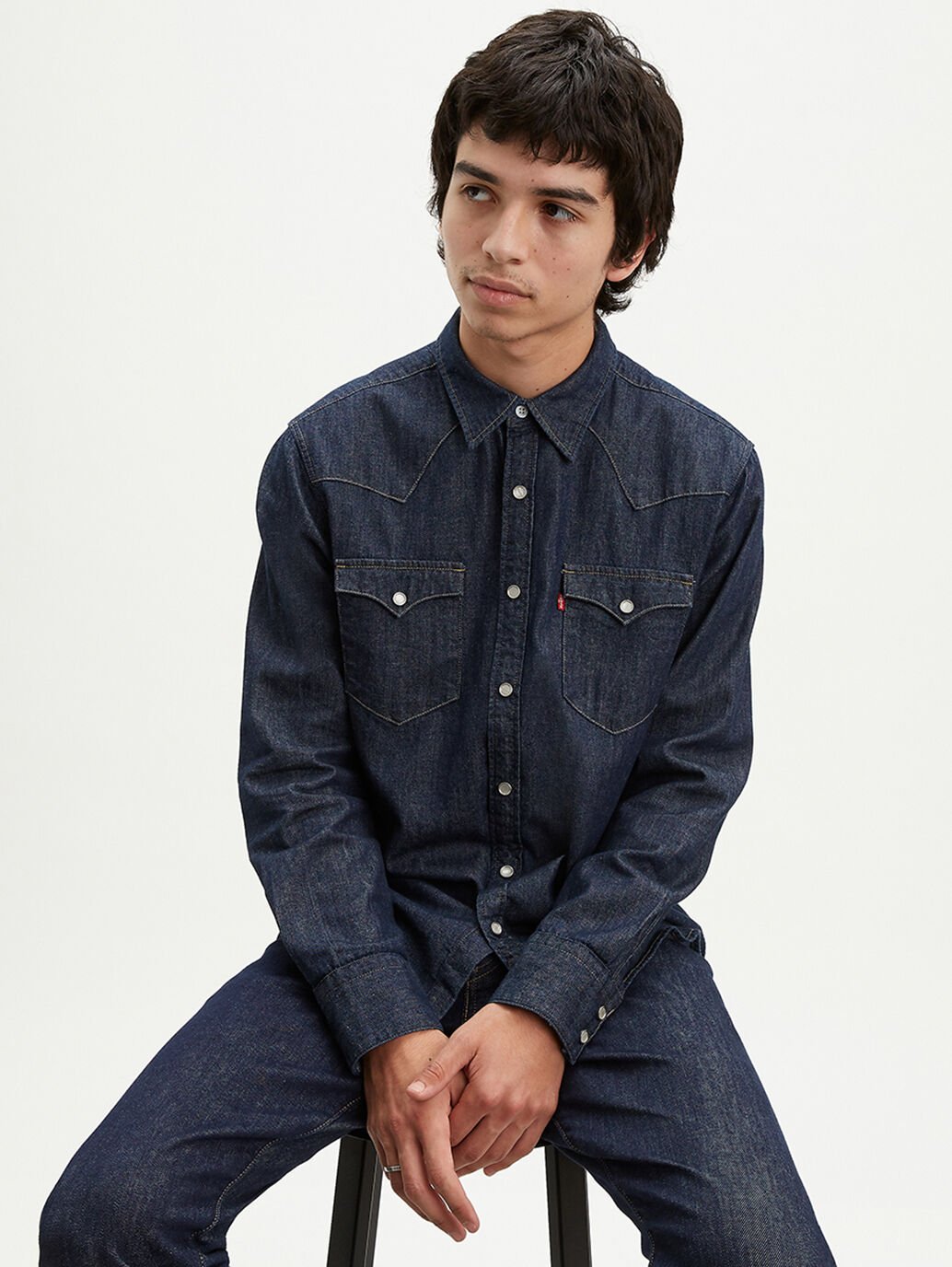 LEVI’S Barstow Denim Western Shirt ‘Rinse’