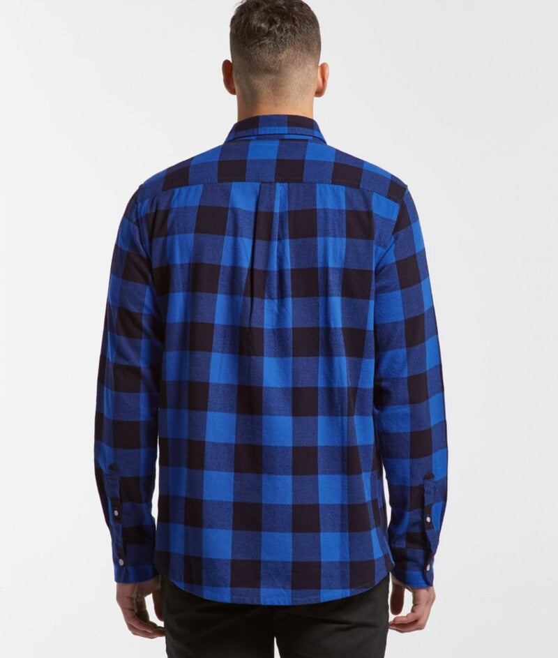 ROUTE 66 Men's Flannel Check Shirt 'Blue'