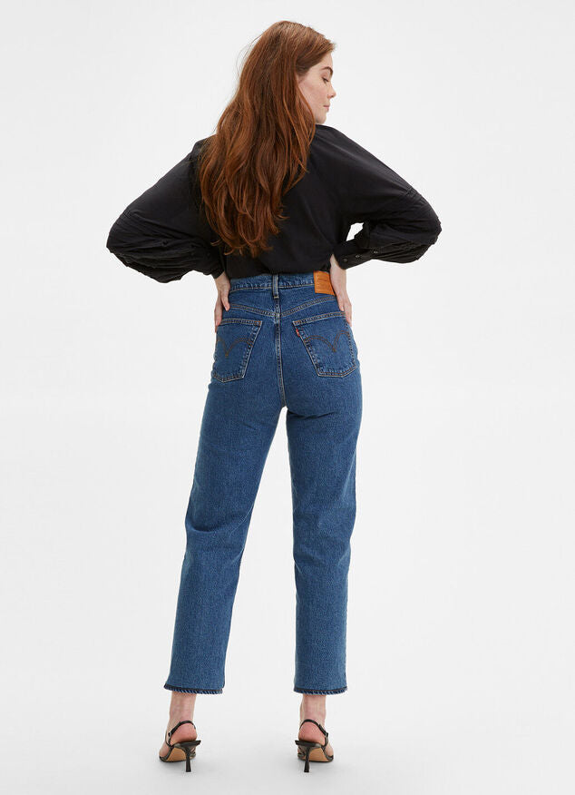 LEVI'S Ribcage Straight Ankle Jeans 'Jazz Jive' – Route66.co.nz