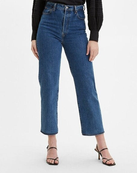 LEVI'S Ribcage Straight Ankle Jeans 'Jazz Jive'