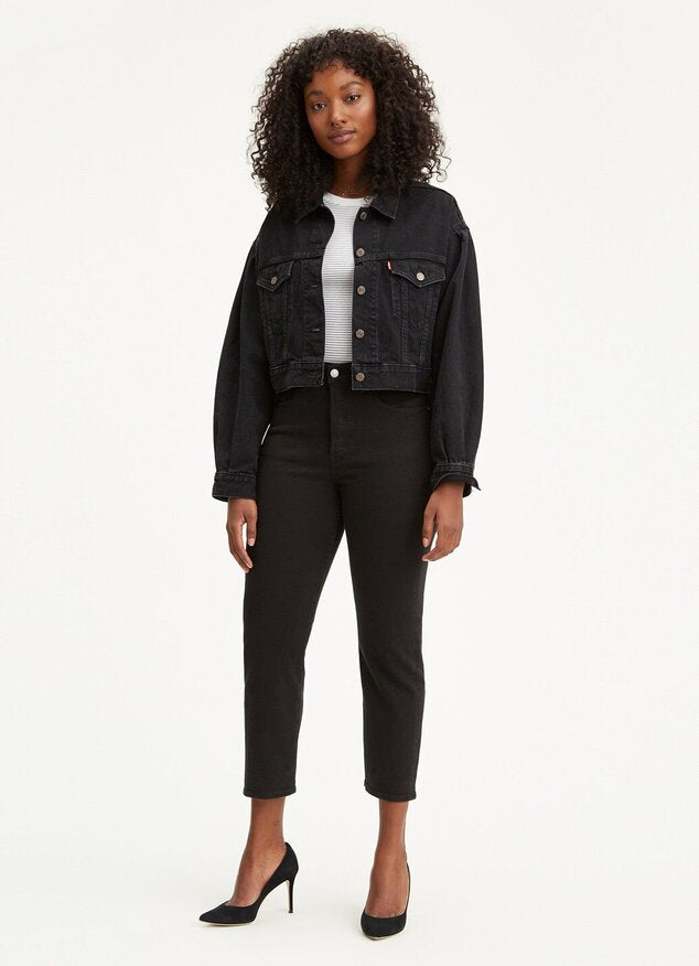 LEVI'S Wedgie Straight Jeans 'Black Sprout'